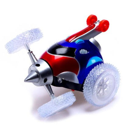 Crow in the radio -controlled “speed”, works on batteries, light effects, blue color-1