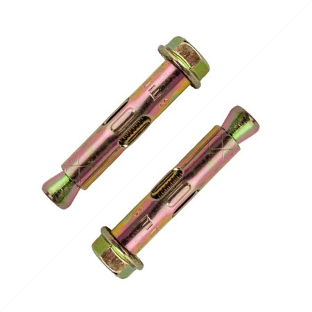 Anchor bolt of the bison, with a nut, yellow -preserved, 8x40 mm, 100 pcs