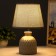 Baril table lamp 1HE14 gray 20x20x31 cm Risalux
