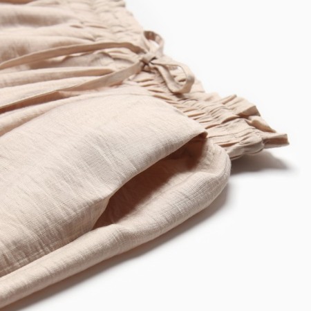 Women's costume (blouse, shorts) minku: casual collection beige color, rr 48-11