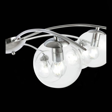 Ceiling EVOLUCE lamp. Sle102602-08. Ratella. 8x40 watts, E14, 90x90x23 cm, chromium color-3