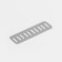 Decorative elements for the puncture "Hand Made", 5.4 × 1 cm, 10 pcs, silver color