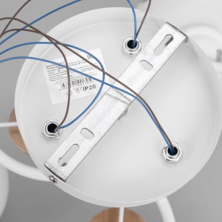Gabriel chandelier 3x60W E27 white 46x46x28cm-8