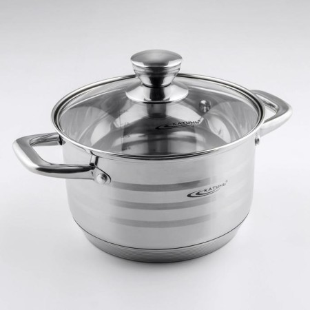 Elis pan, 3.5 l, d = 20 cm, glass cover, capsule bottom
