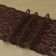 Lace elastic fabric, 175 mm × 2.7 ± 0.5 m, chocolate color