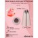 Konfinetta Confectionery Nazadka Open Star, D = 3.3 cm, Exit 1.3 cm, stainless steel