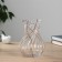VAZA Glass "Milagros" twisted, 20x13 cm, transparent