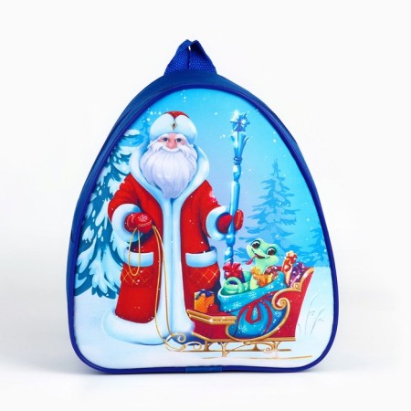 New Year's children's backpack "Santa Claus and Snake", 23x20.5cm, for the New Year-2