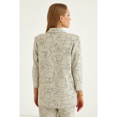 Female set: trousers, jacket, size 56-2