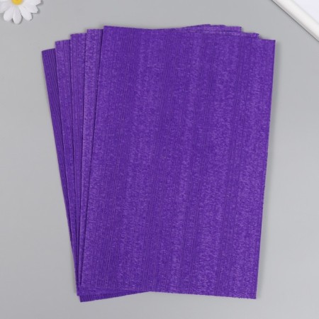 Foamiran terry "Lilac" 2 mm (set of 5 sheets) A4 format format-2
