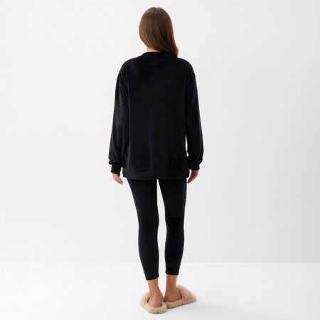 Women's costume (sweatshirt and leggings) KAFTAN PLUSHY p. 44-46, black-3