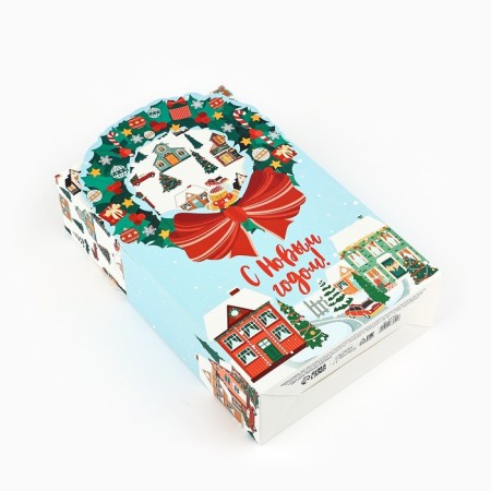 Box the team "Luxurious white" 18.4 x 30.4 x 7.3 cm, New Year-5