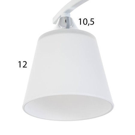 Valencia chandelier 4x60W E27 white 70.5x32.5x21cm-5