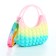 Bag's bag with lightning, pink/yellow/turquoise color