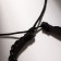 Bracelet Leather "Hurricane" lion, black color in silver, d = 7 cm