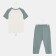 Female set (T -shirt, Bridges), green color, size 56