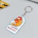 PVC keychain "Goldfish in the cap - make a desire" Soft 6x3.5 cm