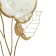 Wall metal decor "Bouquet of skeletered leaves" white-gold 90x71x5 cm