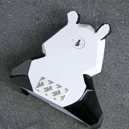 Tualer Panda toiletry holder 19x17x12cm, black and white-2