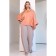 Female blouse, size 48, terracotta color