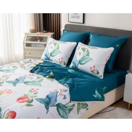 A set with a blanket "Bernadett No. 56", size 150x210 cm, 180x230 cm, 50x70 cm - 2 pcs-1