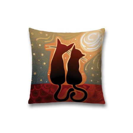 Decorative pillowcase "Dreaming cats", on a zipper, size 45x45 cm