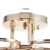 Iris chandelier 3he27 40W gold 42x42x23 cm Bayerlux