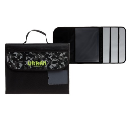Labor folder A4, 325 x 240 mm, with handles, a compound on Velcro, textile, PTR-10, calligrata "camouflage"-1