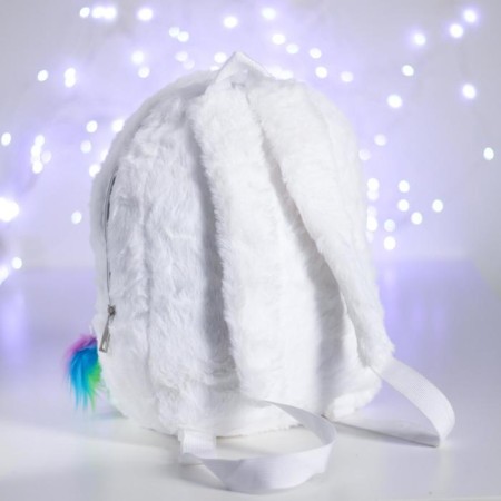 The backpack "Unicorn", the color is white-1