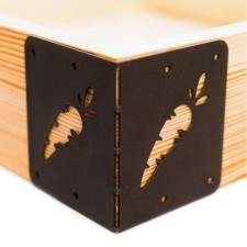 801-016br Corner Corner for beds carrots 801-016BR 8.8x8.8x10 cm