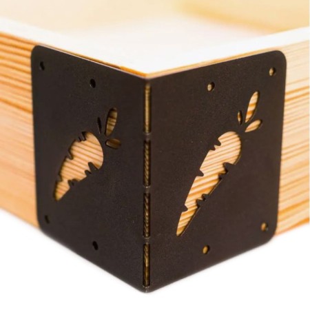 801-016br Corner Corner for beds carrots 801-016BR 8.8x8.8x10 cm