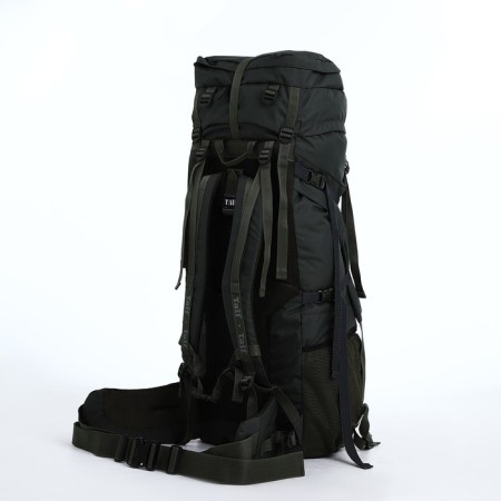 Tourist backpack, TAIF, 100 L, cord department, 2 outer pockets, Khaki color-2