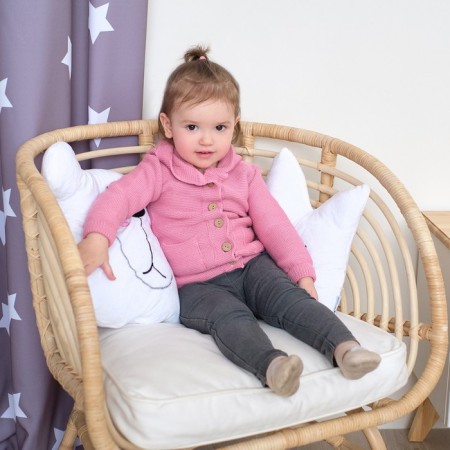 Jumper knitted crumb I "Trendy" height 80-86 cm, pink color-3
