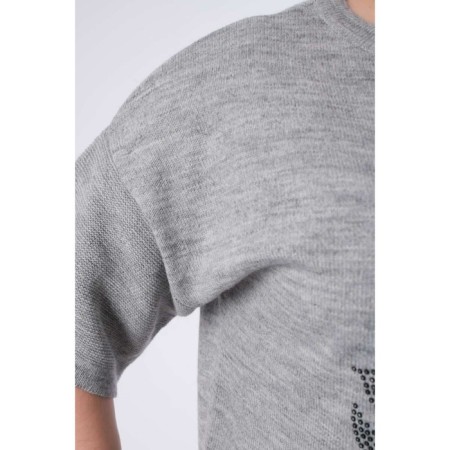 Female jumper, size 56, gray color-5