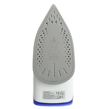 Iron Scarlett SC-SI30K23, 2200 W, ceramic sole, self-cleaning, blue-1
