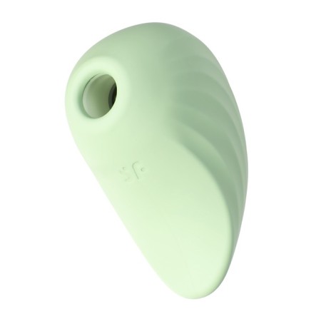 Vacuum-wave contactless stimulator of the Satiffyer Pearl Diver, silicone, green color-14