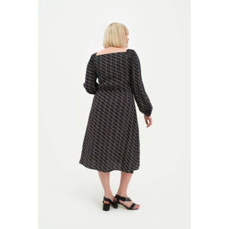 Women's dress with a cut Mist Plus-Size, size 52, black color-3