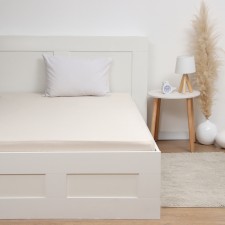 Простыня на резинке 140х200х25 экрю тенсель, 120 г/м, пэ100%