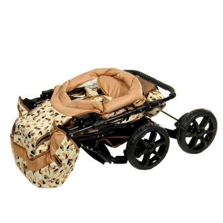 Pilot stroller "pilot", plastic wheels, shades of beige, MIX drawing-8