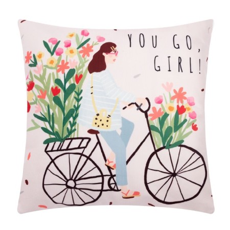 Pillowess Decorative Ethel "Girl" 40x40 cm, 100% p/e, velor