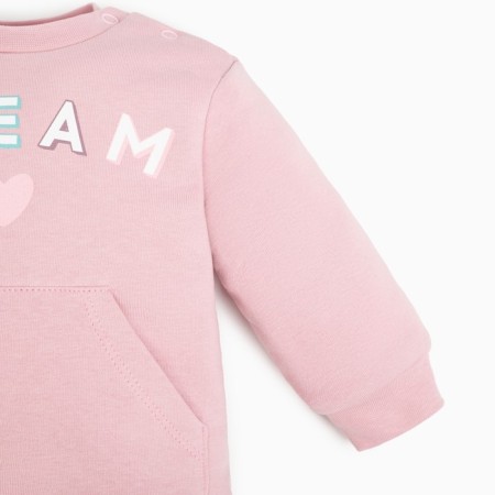 Costume: sweatshirt and pants crumb I Flower, height 86-92 cm, pink-5