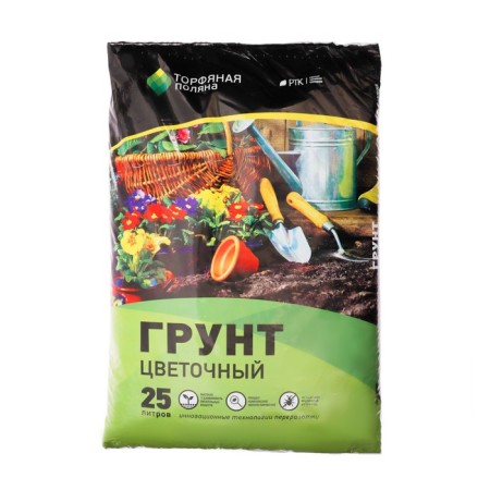 Flower soil "peat clearing", 25 liters-3