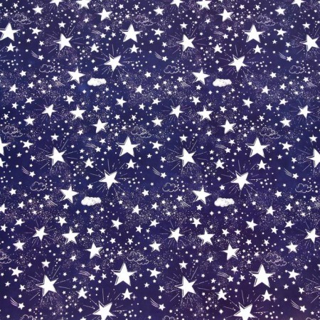 Paper packing glossy bilateral "Heavenly Stories", 0.5 x 0.7 m, 80 g/m-4