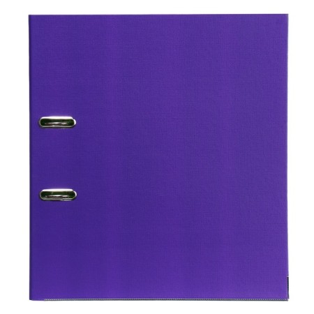 A4, 75 mm, Lamark, PVC, double-sided coverage, metal edging, pocket for a spine, assembled, purple/pistachio-3
