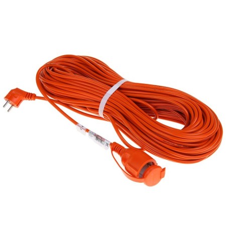 The extension cord USh-10, 50 m, with grounding, PVS 3x0.75, IP54, sockets with a lat. lid