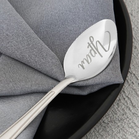 Spoon with engraving on the corner "Ural", 3 x 14 cm-2