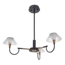 Chandelier 1695/3 LED 72W 3000-6000K black and gold 65x65x26.5 cm Bayerlux