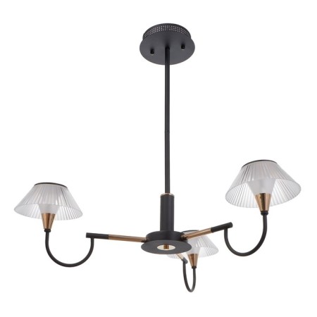 Chandelier 1695/3 LED 72W 3000-6000K black and gold 65x65x26.5 cm Bayerlux