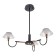 Chandelier 1695/3 LED 72W 3000-6000K black and gold 65x65x26.5 cm Bayerlux