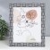 Photo frame plastic 20x25 cm "Rectangles by hand" White with black 28.5x23.5 cm